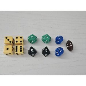 Milton Bradley Battle Ball‎ Game Replacement Parts 11 Dice